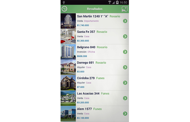 App de inmobiliarias